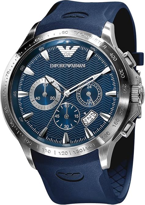 armani blue watch|emporio armani watch blue strap.